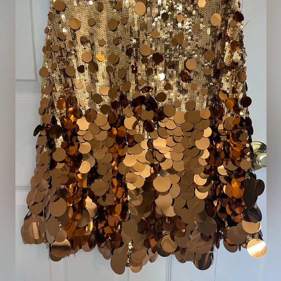 Ted Baker Gold Sequin Dress - Picture 7 of 7